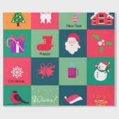 メリークリスマス ラッピングペーパー (フラット)