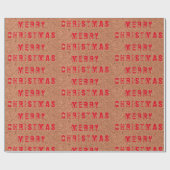"メリークリスマス" ラッピングペーパー (フラット)