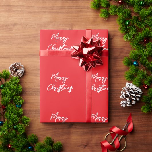 メリークリスマス ラッピングペーパー (クリスマスギフト)