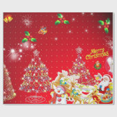 メリークリスマス ラッピングペーパー (フラット)