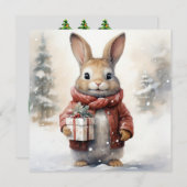 メリークリスマス・ラビットカード シーズンカード (正面/裏面)