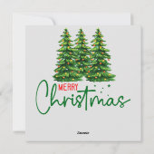 メリークリスマス・ラビットカード シーズンカード (裏面)