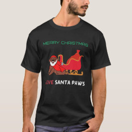 メリークリスマス ラブ サンタポー Tシャツ