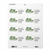 メリークリスマス ラベル (フルシート)