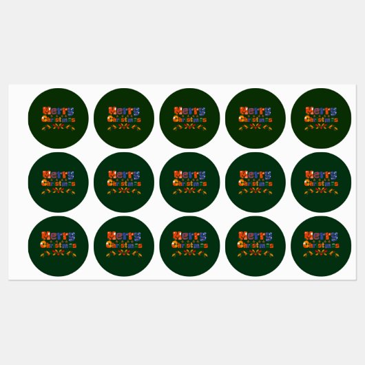メリークリスマス ラベル (シート)