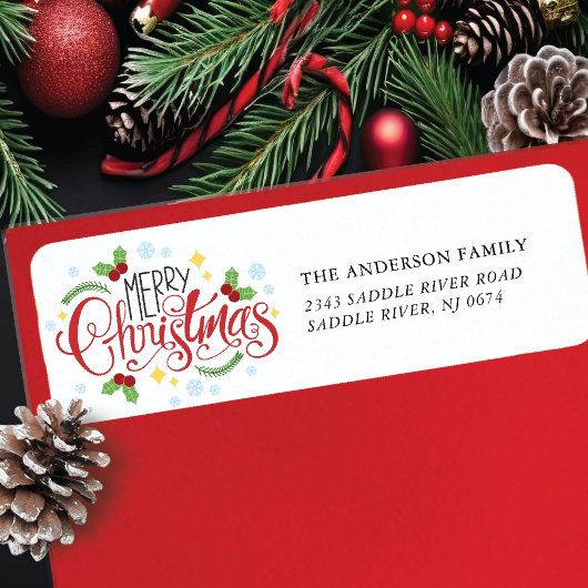 メリークリスマス ラベル