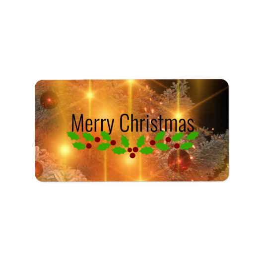 メリークリスマス! ラベル (正面)