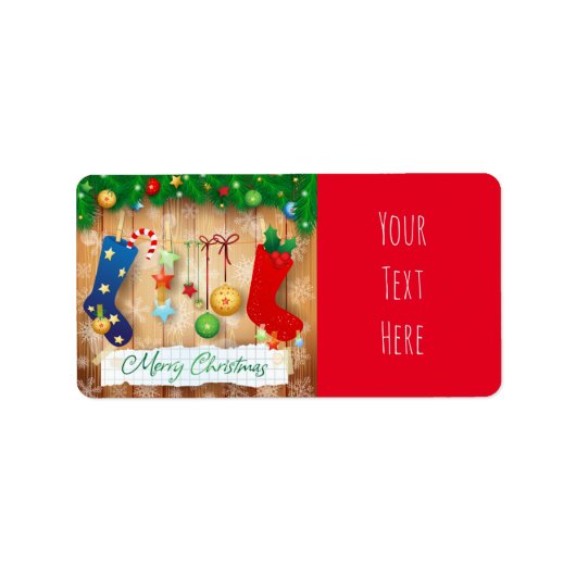 メリークリスマス ラベル (正面)