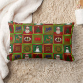 メリークリスマス ランバークッション (ブランケット)