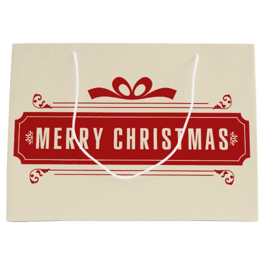 メリークリスマス ラージペーパーバッグ (正面)