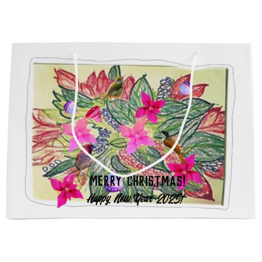 メリークリスマス！ ラージペーパーバッグ (正面)