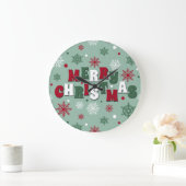 メリークリスマス ラージ壁時計 (ホーム)