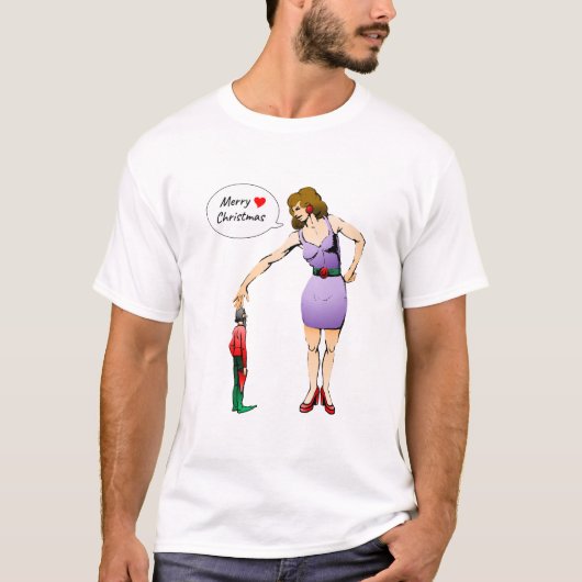 メリークリスマス・リトルエルフ Tシャツ (正面)