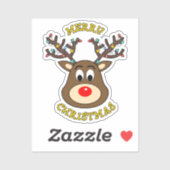 メリークリスマス、ルドルフ・ザ・レッド・ノーズ・トナカイ シール (シート)
