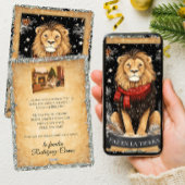 メリークリスマス レオン 地球に平和を 家族の写真 シーズンカード