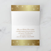 メリークリスマス.レッド金ゴールドバウブル シーズンカード (内部)