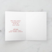 メリークリスマス |レトロサンタクロース&ルドルフ シーズンカード (内部)