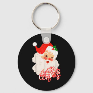 メリークリスマス レトロ サンタクロース ヴィンテージ リトロ Xmas キーホルダー