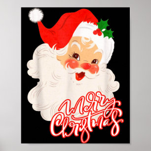 メリークリスマス レトロ サンタクロース ヴィンテージ リトロ Xmas ポスター