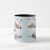 メリークリスマス、レトロ マグカップ (中央)