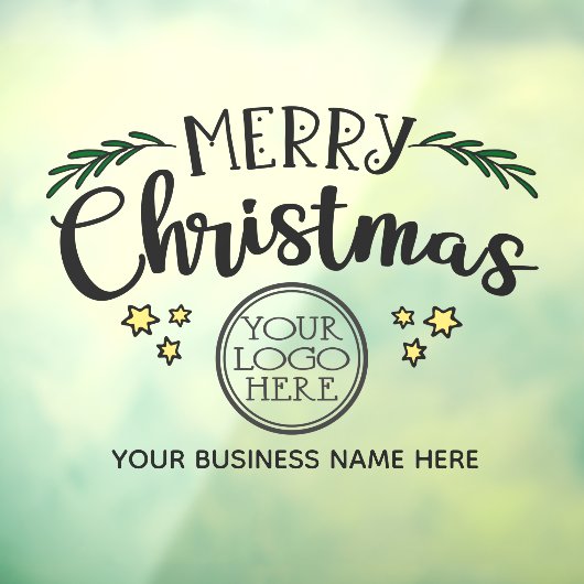 メリークリスマス ロゴと会社名を追加してください ウィンドウサイン (シート3)