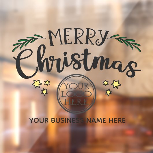 メリークリスマス ロゴと会社名を追加してください ウィンドウサイン (シート2)