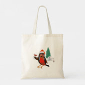 メリークリスマス ロビン トートバッグ (裏面)