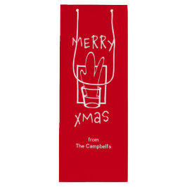 メリークリスマス ワインギフトバッグ
