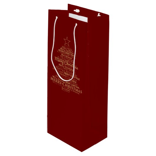 メリークリスマス ワインギフトバッグ (正面アングル)