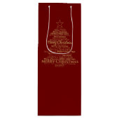メリークリスマス ワインギフトバッグ (正面)