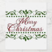 メリークリスマス ワインラベル (シングルラベル)