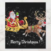 メリークリスマス ワインラベル (シングルラベル)