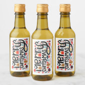 メリークリスマス ワインラベル (ボトル)