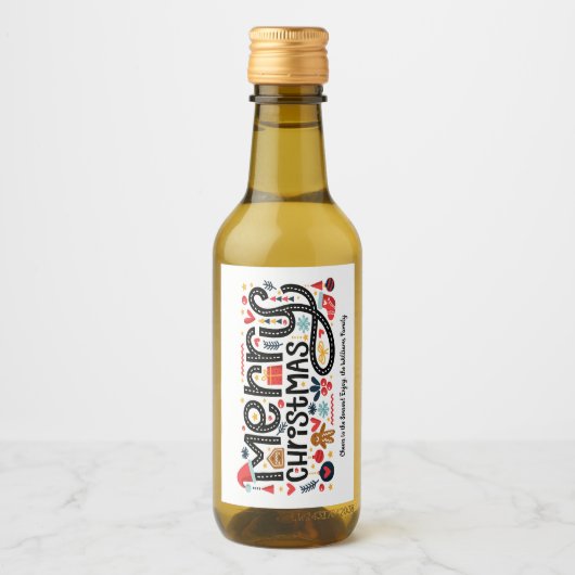 メリークリスマス ワインラベル (正面)