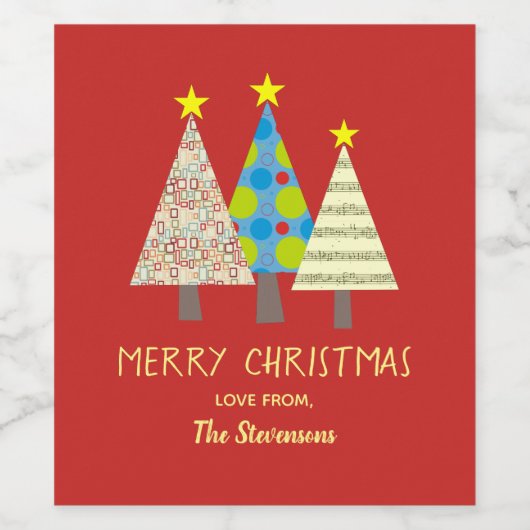 メリークリスマス ワインラベル (シングルラベル)