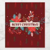 メリークリスマス ワインラベル (シングルラベル)