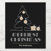 メリークリスマス ワインラベル (シングルラベル)