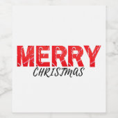 メリークリスマス ワインラベル (シングルラベル)
