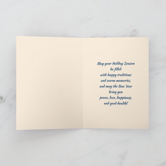 メリークリスマス.ヴィンテージおもしろいネズミ シーズンカード (内部)