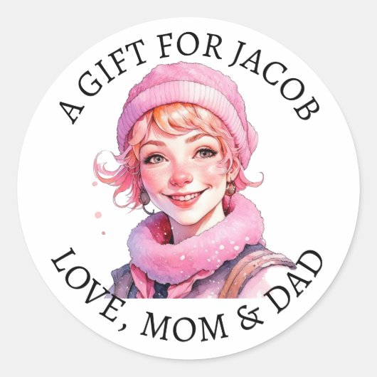 メリークリスマス |ヴィンテージの小妖精や小人の開始日時 ラウンドシール (正面)