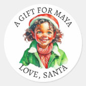 メリークリスマス |ヴィンテージの小妖精や小人の開始日時 ラウンドシール (正面)