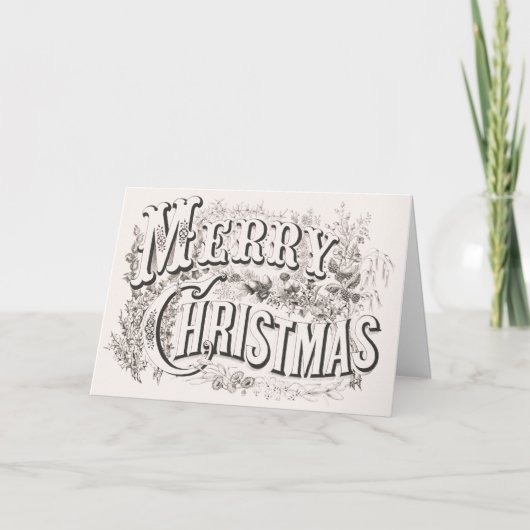 メリークリスマス、ヴィンテージカリアー&イヴ(reprod) カード (正面)