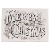 メリークリスマス、ヴィンテージカリアー&イヴ(reprod) ラージペーパーバッグ (裏面)