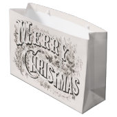 メリークリスマス、ヴィンテージカリアー&イヴ(reprod) ラージペーパーバッグ (裏面アングル)