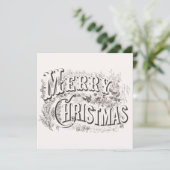 メリークリスマス ヴィンテージクリスマスパーティ 招待状 (スタンド正面)