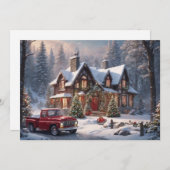 メリークリスマス ヴィンテージコテージ シーズンカード (正面/裏面)