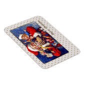 メリークリスマス.ヴィンテージサンタクロース マグネット (右側)