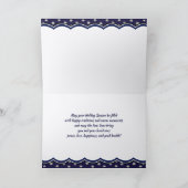 メリークリスマス.ヴィンテージスケートで滑るカップル シーズンカード (内部)