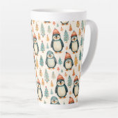 メリークリスマス | ヴィンテージペンギンクリスマス カフェラテマグ (右アングル)