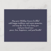 メリークリスマス.ヴィンテージ冬のシーンカード シーズンポストカード (裏面)